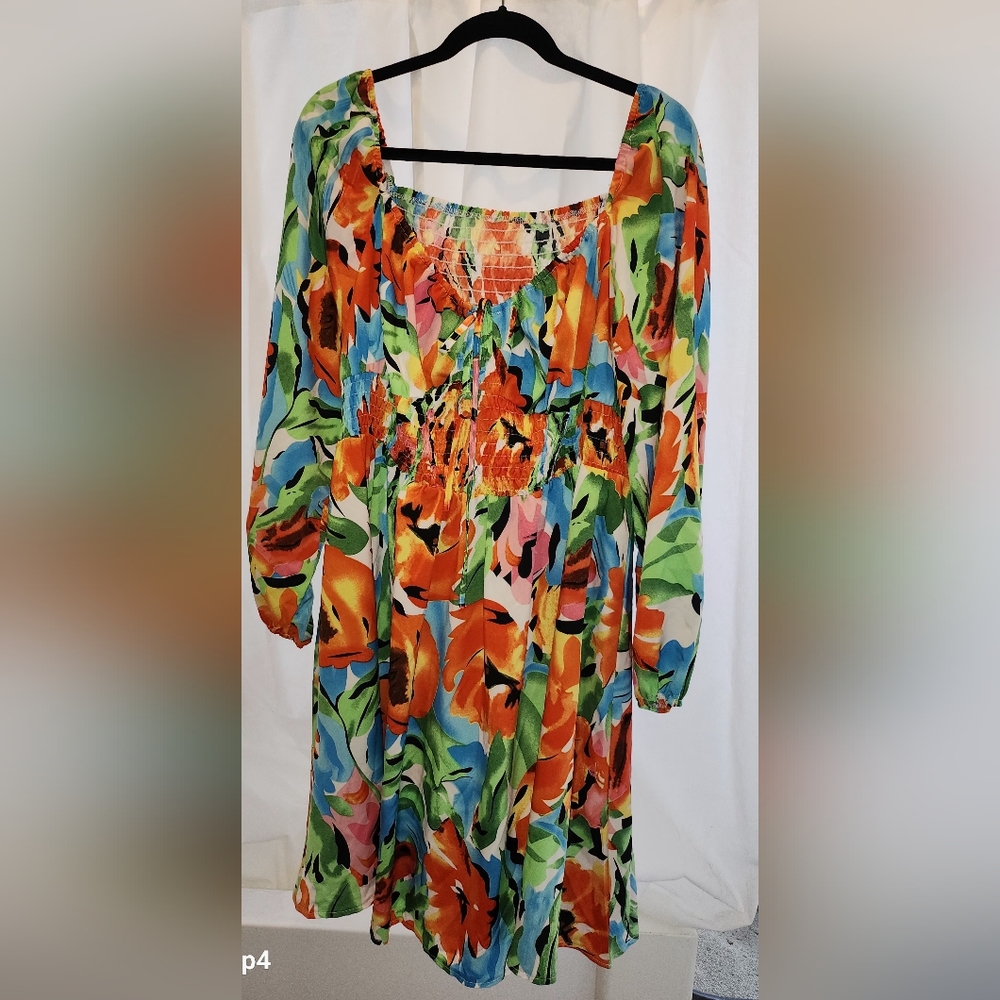 Spring Floral Dress Size  3 X